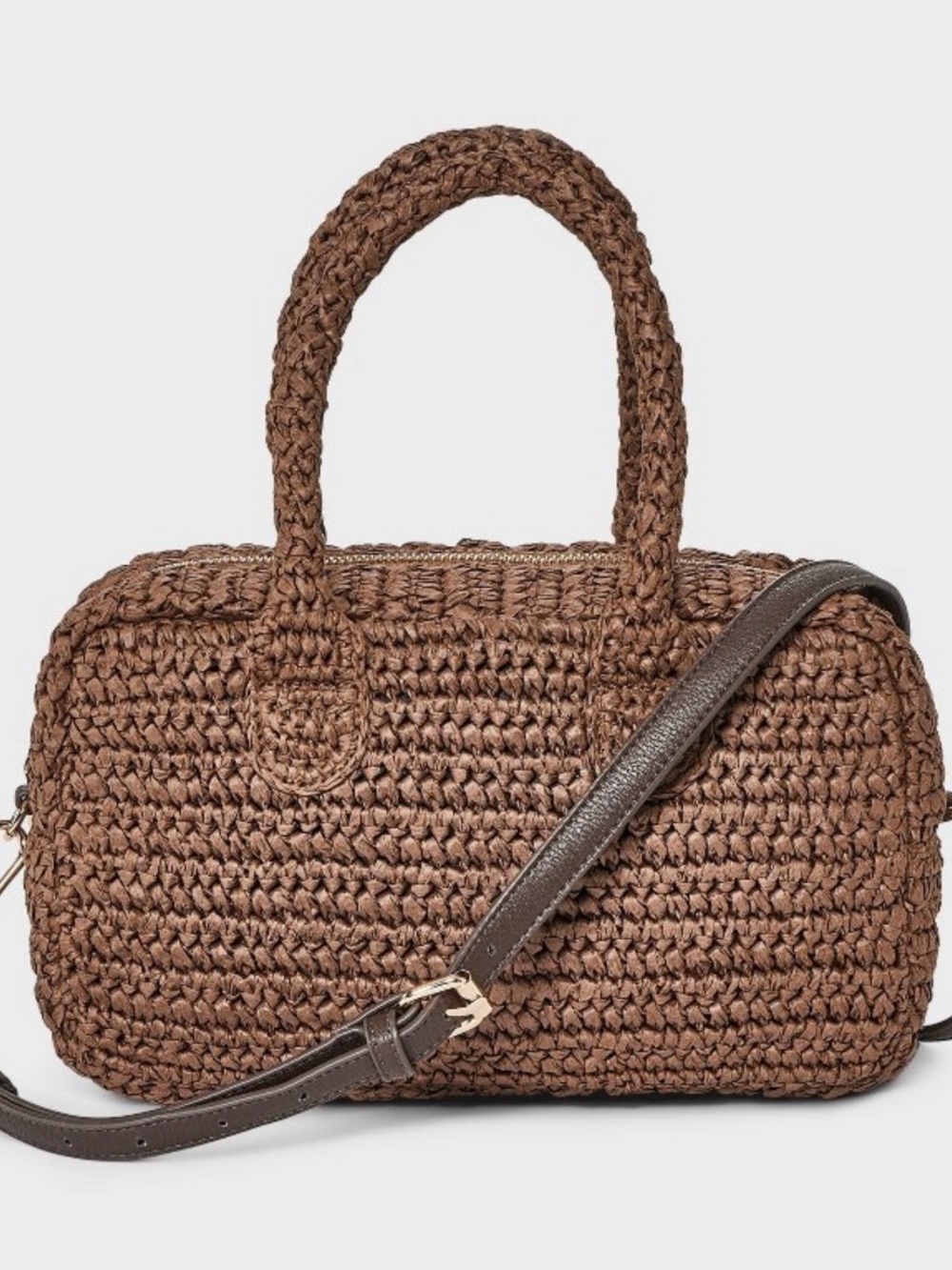NWT A New Day Straw Satchel Handbag